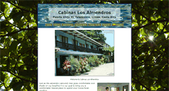 Desktop Screenshot of cabinaslosalmendros.com